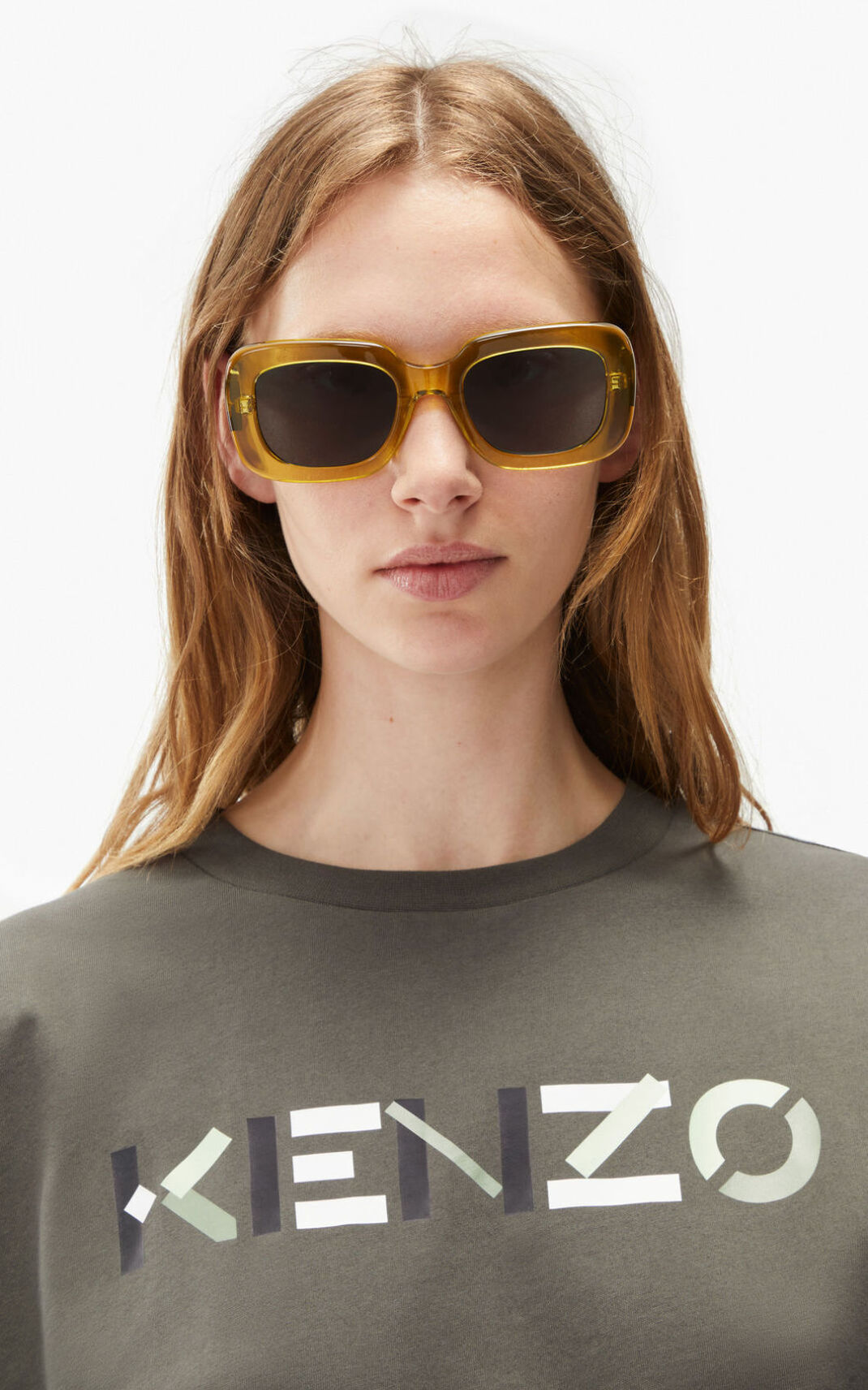 Kenzo Logo oversized Ženska Majice Siva Siva SI-4950896